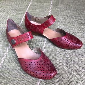 Red Rieker Miriam 11 MaryJane Shoes